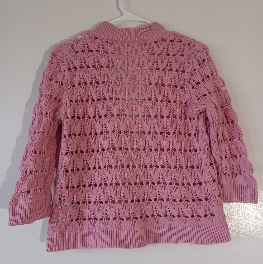 Pink Sweater Cardigan - Picture 2 of 2